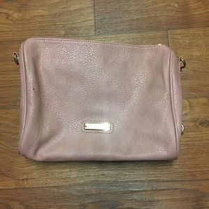 Soft Pink and Gold Crossbody Bag